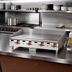 Thumbnail image #2 for Wolf AGM24 Countertop Gas Heavy Duty Griddle with 24 x 24 Inch Cooking Surface, 1-Inch Polished Steel Plate