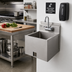 Thumbnail image #2 for John Boos Stainless Steel Deck-Mount Apron for PBHS 14 x 10 Wall Mount Hand Sink
