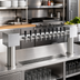 Thumbnail image #2 for Krowne Hammer Head 10-Faucet Glycol-Cooled Countertop Beer Tower, Brushed Stainless Steel