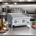 Thumbnail image #2 for Globe 24-Inch Countertop Gas Charbroiler with Char Rock Heating, 80,000 BTU