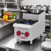 Thumbnail image #2 for Omcan USA 12-Inch Countertop Natural Gas Commercial Hot Plate with One Open Burner and One Step-Up Burner