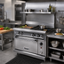 Thumbnail image #2 for Vulcan V Series Heavy Duty 36-Inch Gas Range with 2 Open Burners and 24-Inch Manual Griddle, Cabinet Base