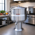 Thumbnail image #2 for Crown DP-100 100 Gallon Direct Steam Stationary Kettle with Pedestal Base