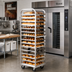 Thumbnail image #2 for Adamatic/Revent D-Lift Roll-In Oven Rack, 20-Pan Capacity, Single End Load