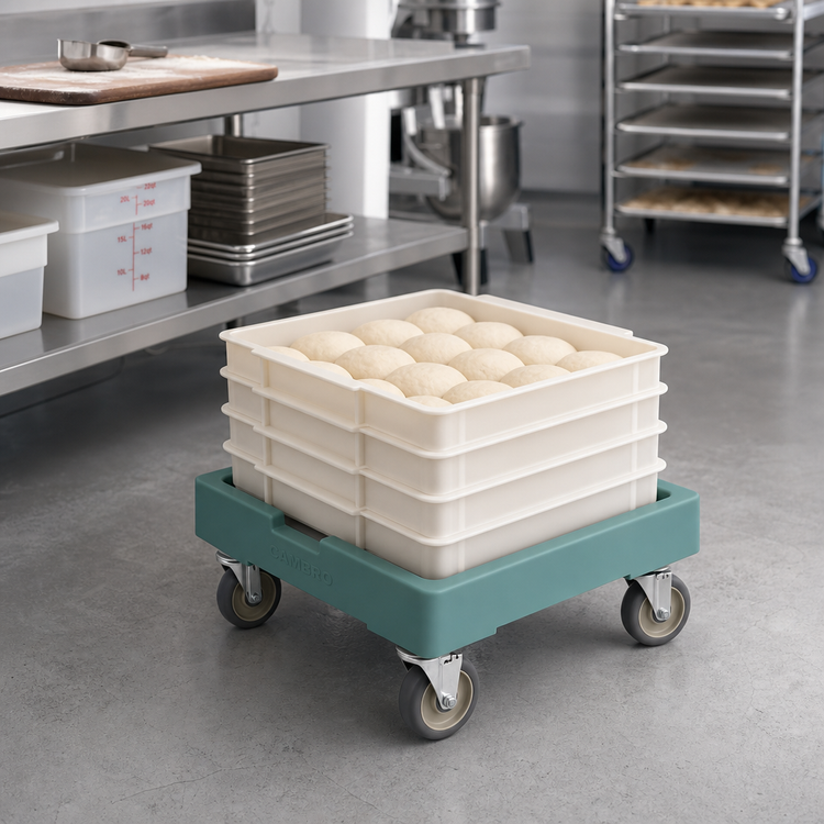 Product image #3 for Cambro Camdolly Pizza Dough Box Dolly with 5-Inch Casters