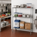 Thumbnail image #2 for Quantum 42-Inch W x 18-Inch D x 54-Inch H 304 Stainless Steel Stationary Wire Shelving Starter Kit