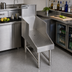 Thumbnail image #2 for Spec-Bar Freestanding Recessed Stainless Steel Workboard with Perforated Insert and Drain, 30 x 24 Inches