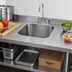 Thumbnail image #2 for Vollrath Weld-In / Undermount Single Compartment Sink, 19 x 16 x 14 Inches, 18-Gauge Stainless Steel