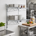 Thumbnail image #2 for Quantum Cantilever Double Shelf Wall-Mount Wire Shelving Unit, 42 x 12 Inch Shelves, Chrome Plated