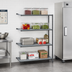 Thumbnail image #2 for Cambro Camshelving Basics Plus 18-Inch Deep x 42-Inch Long x 72-Inch High 4-Tier Add-On Polymer Shelving Unit