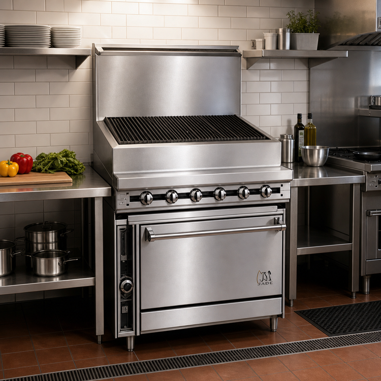 Product image #2 for Jade Range Titan JTRH-36B-36C 36" Gas Charbroiler with Convection Oven Base