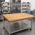 Thumbnail image #2 for John Boos Edge Grain Flat Wood Work Table Top, 84 x 48 x 1-3/4 Inches, Northern Hard Rock Maple