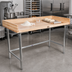 Thumbnail image #2 for John Boos 48-Inch x 30-Inch Bakers' Top Work Table with 1-3/4-Inch Maple Top and Stainless Steel Base