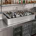 Thumbnail image #2 for Glastender Back Bar Stainless Steel Ice Display Unit, 54 Inch W x 24 Inch D