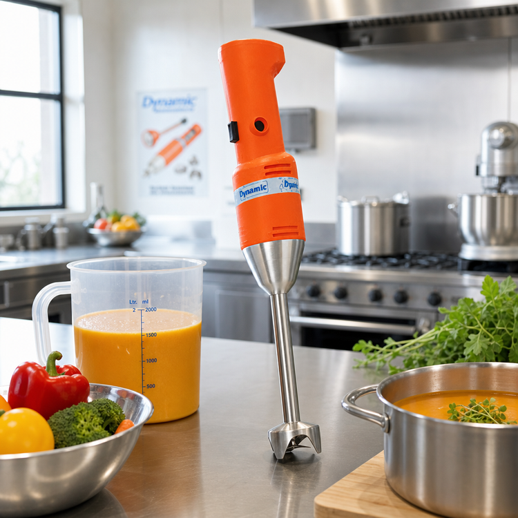 Product image #2 for Dynamic MD95 Mini Series Variable-Speed Immersion Blender, 230V, 6.5-Inch Stainless Steel Shaft, 2-Gallon Capacity