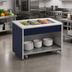 Thumbnail image #2 for Atlas Metal INFIC-6 Mobile 6-Pan Ice Cooled Cold Food Unit