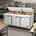 Thumbnail image #2 for Everest Refrigeration 71-1/8-Inch Mega-Top Three-Section Sandwich Prep Table with 30-Pan Opening
