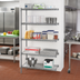 Thumbnail image #2 for Eagle Group Valu-Master 5-Tier Add-On Wire Shelving Unit, 48W x 24D x 74H, Pewter Gray Epoxy