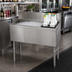 Thumbnail image #2 for Advance Tabco Prestige Supreme 48-Inch Underbar Bar Ice Bin with 10-Circuit Cold Plate and Bottle Storage Rack