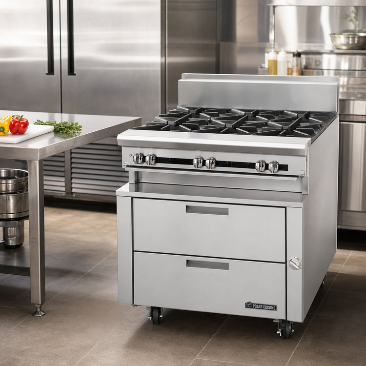 Product image #2 for Garland Polar Cuisine 36-Inch Remote Refrigerator Base with Two 19-Inch Drawers