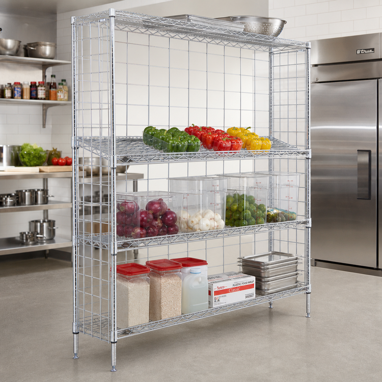 Product image #2 for Metro Super Erecta 60-Inch x 24-Inch Chrome Wire Slanted Shelf