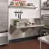 Thumbnail image #2 for Eagle Group Wall-Mount Stainless Steel Work Table with Box Marine Edge and Rear Up-Turn, 48 x 30 Inches