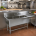 Thumbnail image #2 for John Boos Pro-Bowl 3-Compartment Sink with Right Drainboard, 30