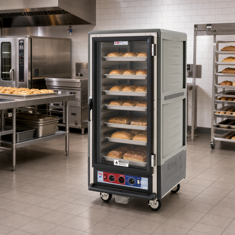 Product image #2 for Metro C5 3 Series 3/4 Height Mobile Heated Holding & Proofing Cabinet, Lower Watt, Gray, Clear Polycarbonate Door