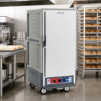 Thumbnail image #2 for Metro C5 Insulation Armour C537-MFS-U-GY Mobile Moisture Heated Holding & Proofing Cabinet, 3/4 Height, 14 Sheet Pan Capacity, Aluminum