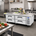 Thumbnail image #2 for Atosa 76-Inch Refrigerated Chef Base with Extended Top, 4 Drawers, 12.1 Cu. Ft.