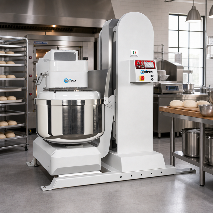 Product image #2 for Univex Silverline SL280LB 615 lb. Floor Model Spiral Dough Mixer with Built-In Lifter