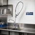 Thumbnail image #2 for T&S Big-Flo Wall-Mount Add-On Pre-Rinse Unit with 8-Inch Centers, 12-Inch Swing Nozzle, and 44-Inch Hose