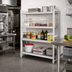 Thumbnail image #2 for Fermostock 4-Tier Starter Polymer Shelving Unit, 83 In H x 31 In W x 22 In D