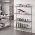Thumbnail image #2 for Eagle Group 4-Tier Add-On Wire Shelving Unit, 36 x 24 x 63 Inches, Stainless Steel Finish