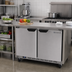 Thumbnail image #3 for Beverage-Air UCR36AHC Two-Section Undercounter Refrigerator, 36-Inch Wide, 8.5 Cu. Ft., Solid Doors, Stainless Steel