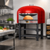 Thumbnail image #2 for Marra Forni Neapolitan 70.86-Inch Round Wood-Fired Pizza Oven with Brick Deck, Gas Burner, and Steel Stand