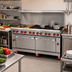 Thumbnail image #2 for American Range 72-Inch Gas Restaurant Range with 24-Inch Left Griddle, 8 Open Burners, Convection Oven and Standard Oven