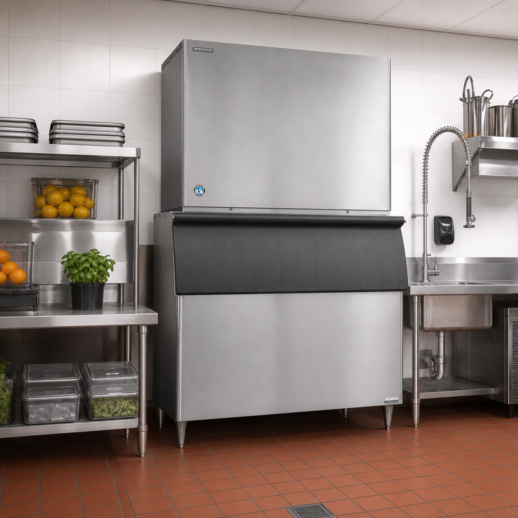 Product image #2 for Hoshizaki KM-2600SWJ3 48-Inch Water-Cooled Stackable Crescent Cube Ice Maker