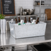 Thumbnail image #2 for American Metalcraft Full-Size Rectangular Galvanized Beverage Tub, Silver Finish