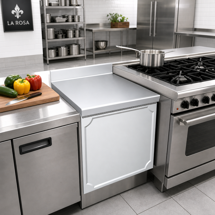 Product image #2 for La Rosa 24-Inch 304 Stainless Steel Top Extension Filler Piece with Panel