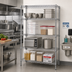 Thumbnail image #2 for Stationary Chrome Plated Wire Shelving Starter Kit, 30