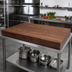 Thumbnail image #2 for Boos Block American Black Walnut Edge Grain Kitchen Countertop, 48 x 42 x 3 Inches, Flat No-Backsplash