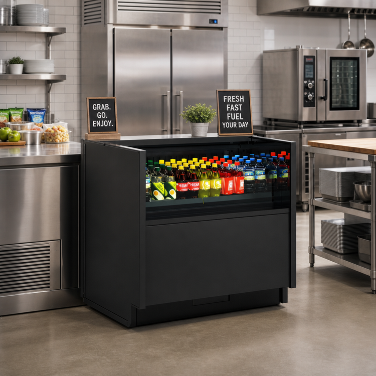 Product image #2 for Oasis® CN43R-UC Refrigerated Self-Service Undercounter Display Case, 47-5/8 in. W x 24-3/4 in. D x 32-1/4 in. H