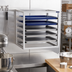 Thumbnail image #2 for New Age Wall-Mounted Aluminum Bun Pan Rack for 6 Full-Size 18 x 26 Inch Pans