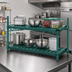 Thumbnail image #2 for Eagle Group QuadPlus 72-Inch x 24-Inch Solid Green Polymer Shelf Mat with Wire QuadTruss Frame
