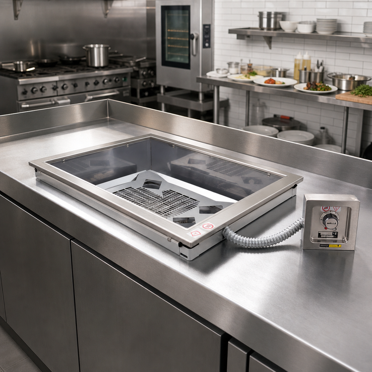 Product image #2 for Wells MDW200 Two-Well Modular Dry Hot Well, Top-Mount Built-In Electric, 12 x 20 Pan Openings