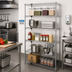 Thumbnail image #2 for Quantum Stationary Wire Shelving Starter Kit, 42-Inch W x 14-Inch D x 74-Inch H, 5 Shelves, Chrome Plated