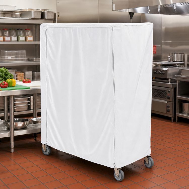 Product image #2 for Metro Waterproof Vinyl-Nylon Coated Cart Cover for 36 x 24 x 62 Inch Queen Mary/Banquet Cart