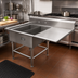 Thumbnail image #2 for John Boos Pro-Bowl 2-Compartment Platter Sink with Right Drainboard, 14-Gauge Stainless Steel