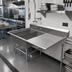 Thumbnail image #2 for John Boos Pro-Bowl 2-Compartment Platter Sink with Right Drainboard, 14-Gauge Stainless Steel